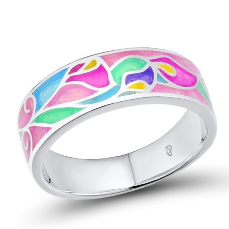 Sterling Silver Ring Enamel (R305584ENA2SL925)