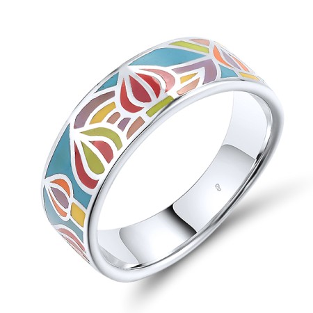 Sterling Silver Ring Enamel (R305587ENA1SL925)