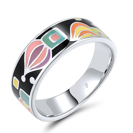 Sterling Silver Ring Enamel (R305588ENASL925)