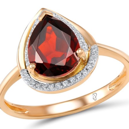 14KRW Ring Diamond,Garnet (R305605GAN14KRW)