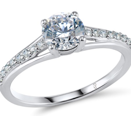 Sterling Silver Ring White Cubic Zirconia (R305667WCZSL925) - US 5.5