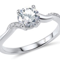 Sterling Silver Ring White Cubic Zirconia (R305674WCZSL925) - US 5