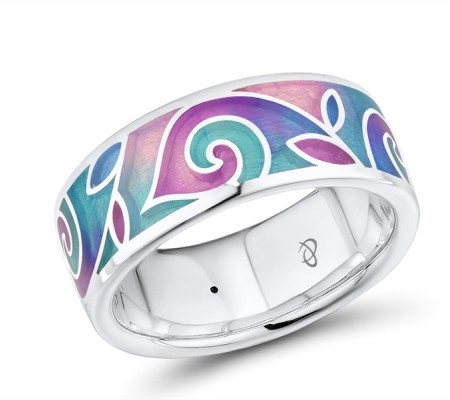 Sterling Silver Ring Enamel (R306087ENM8SL925)