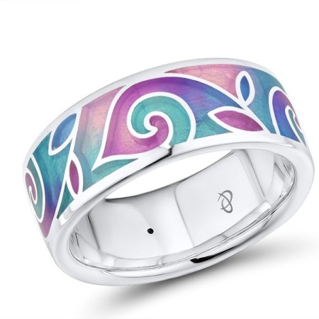 Sterling Silver Ring Enamel (R306087ENM8SL925)