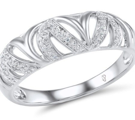 Sterling Silver Ring White Cubic Zirconia (R306130WCZSL925)