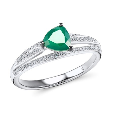 14KWB Ring Diamond,Emerald (R306412EMR14KWB)