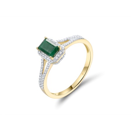 14KYW  Emerald Ring (R306433EMR14KYW)