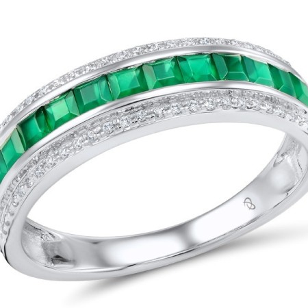 14KW Ring Diamond,Emerald (R306446EMR14KW) - US 8