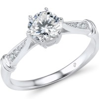 Sterling Silver Ring White Cubic Zirconia (R306597WCZSL925) - US 5.5