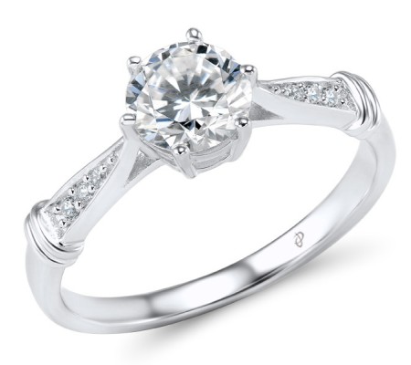 Sterling Silver Ring White Cubic Zirconia (R306597WCZSL925) - US 5.5