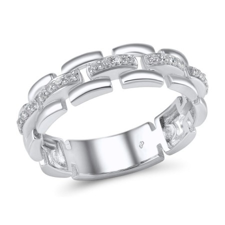 Sterling Silver Ring White Cubic Zirconia (R306613WCZSL925)