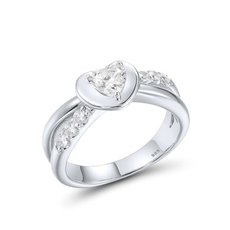 Sterling Silver Ring White Cubic Zirconia (R306895WCZSL925)