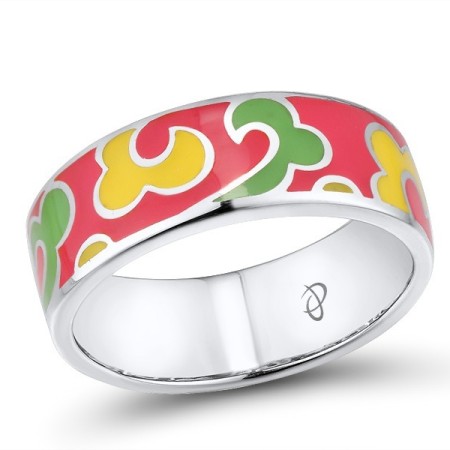 Sterling Silver Ring Enamel (R306997ENA2SL925)