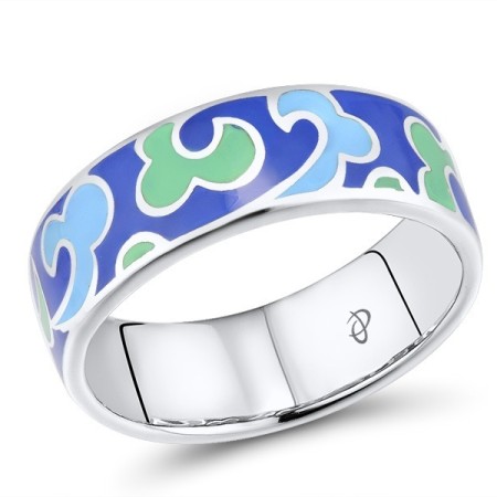 Sterling Silver Ring Enamel (R306997ENA3SL925)