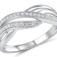 Sterling Silver Ring White Cubic Zirconia (R307053WCZSL925) - US 5