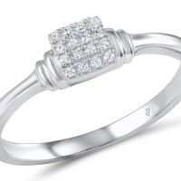 Sterling Silver Ring White Cubic Zirconia (R307091WCZSL925) - US 5