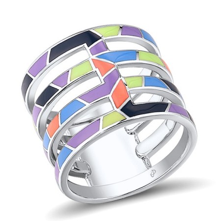 Sterling Silver Ring Enamel (R307482AENA1SL925)