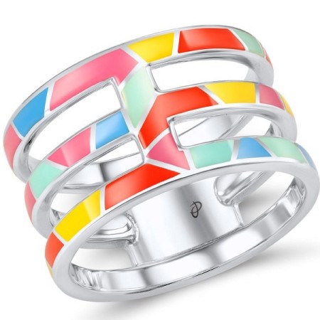 Sterling Silver Ring Enamel (R307482ENA2SL925)