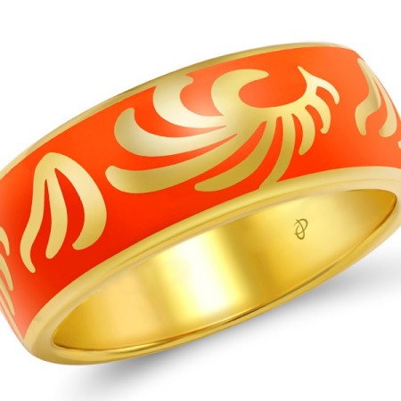 Sterling Silver Enamel Ring(R307637ENASY925-6.5)