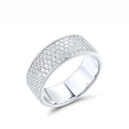 Sterling Silver Ring White Cubic Zirconia (R307700WCZSL925) - US 6