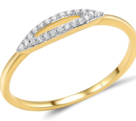 14KYW Ring Diamond (R307738DIA14KYW) - US 6.5