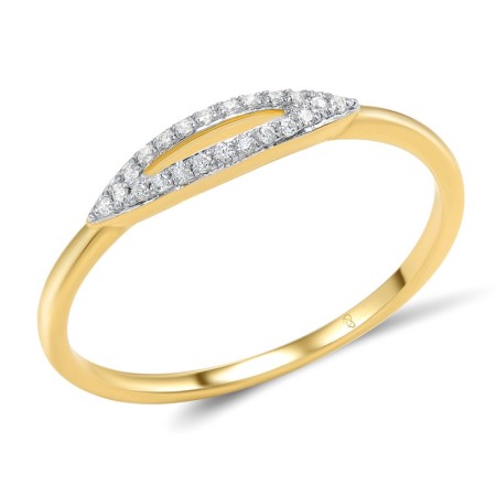 14KYW Ring Diamond (R307738DIA14KYW) - US 6.5