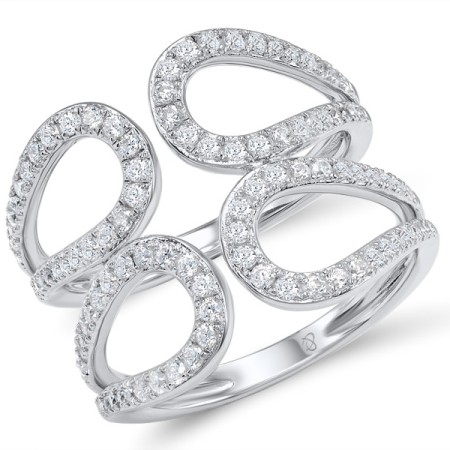 Sterling Silver Ring White Cubic Zirconia (R307771WCZSL925)