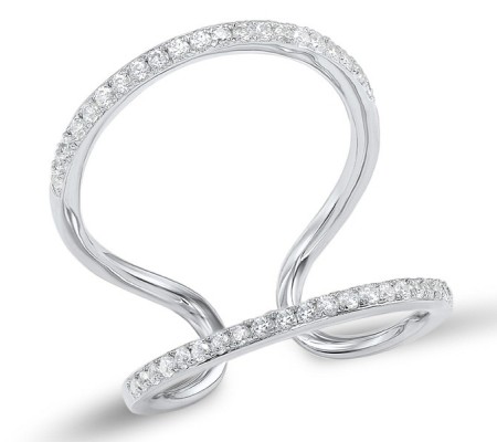 Sterling Silver Ring Created white sapphire (R307781CWSSL925)