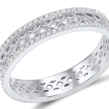 Sterling Silver Ring White Cubic Zirconia (R307891WCZSL925)