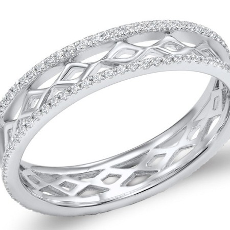 Sterling Silver Ring White Cubic Zirconia (R307893WCZSL925)