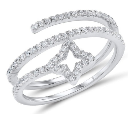 Sterling Silver Ring White Cubic Zirconia (R307943WCZSL925)