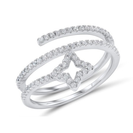 Sterling Silver Ring White Cubic Zirconia (R307943WCZSL925)