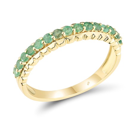 14KY Ring Emerald (R308352EMR14KY) - US 6.75