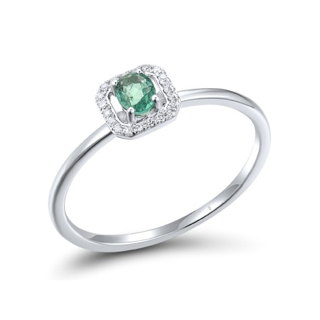 14KW Ring Diamond,Emerald (R308500EMR14KW) - US 6