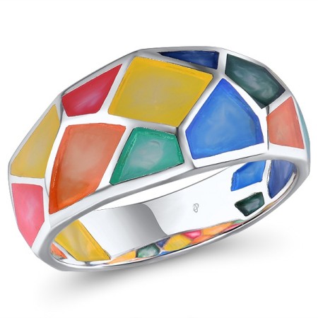 Sterling Silver Ring Enamel (R308899ENA1SL925)