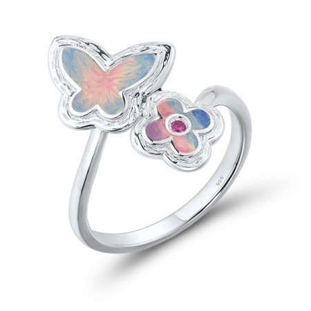 Sterling Silver Ring Created Ruby,Enamel (R308933ENASL925)