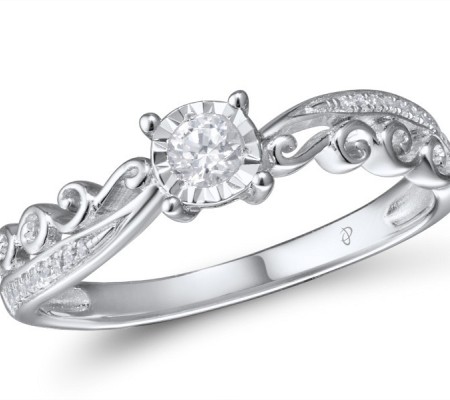 Sterling Silver Ring White Cubic Zirconia (R309002WCZSL925)