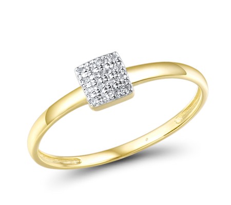 14KYW Ring Diamond (R309046DIA14KYW) - US 6.5