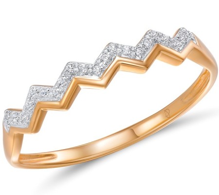 14KRW Ring Diamond (R309204DIA14KRW) - US 7