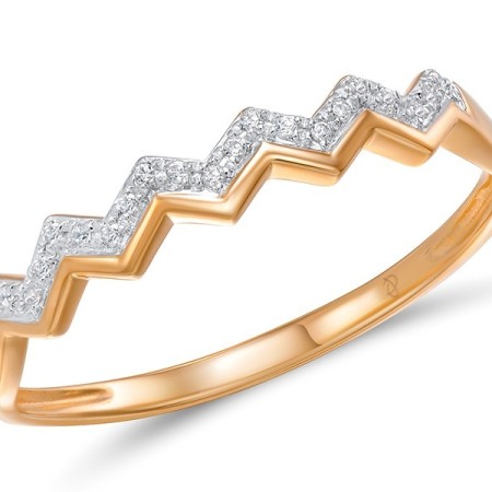 14KRW Ring Diamond (R309204DIA14KRW) - US 7