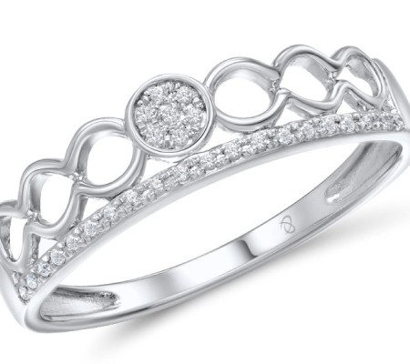 Sterling Silver Ring White Cubic Zirconia (R309213WCZSL925)