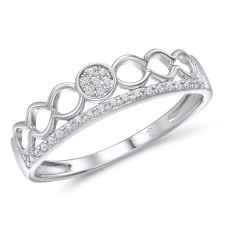 Sterling Silver Ring White Cubic Zirconia (R309213WCZSL925)