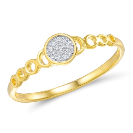 14KYW Ring Diamond (R309218DIA14KYW) - US 6