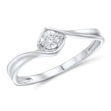Sterling Silver Ring White Cubic Zirconia (R309246WCZSL925)