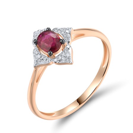 14KRWB Ring Diamond,Ruby (R309371RUY14KRWB)
