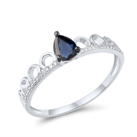 14KWB Ring Diamond,Blue Sapphire (R309564SAP14KWB)