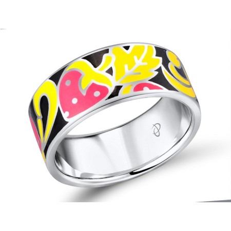 Sterling Silver Ring Enamel (R309708ENASL925)