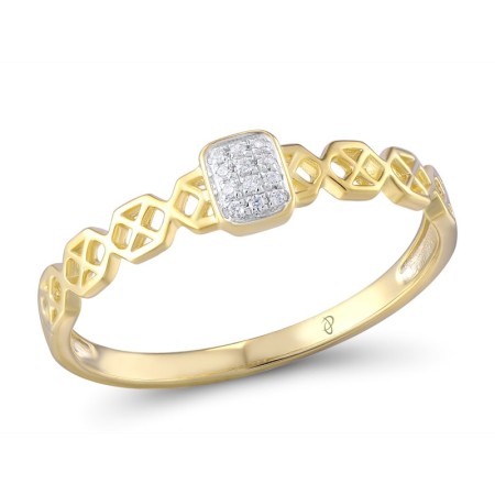 14KYW Ring Diamond (R309758DIA14KYW) - US 7