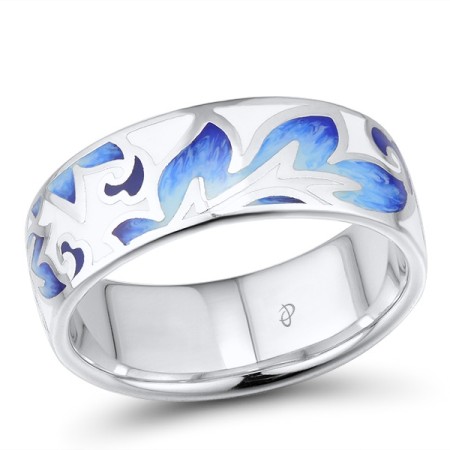 Sterling Silver Ring Enamel (R309853ENA1SL925) - US 6