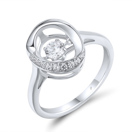 Sterling Silver Ring White Cubic Zirconia (R309983WCZSL925)